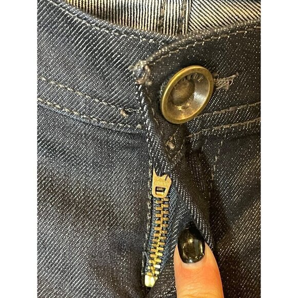 MJ Motor Jeans Victoria Blue Dark Wash Low Rise Straight Leg Jeans Size 26 - Picture 5 of 9